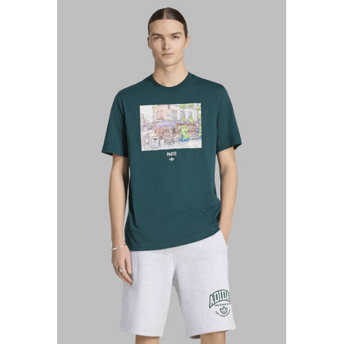 adidas Originals T-shirt donkergroen afbeelding