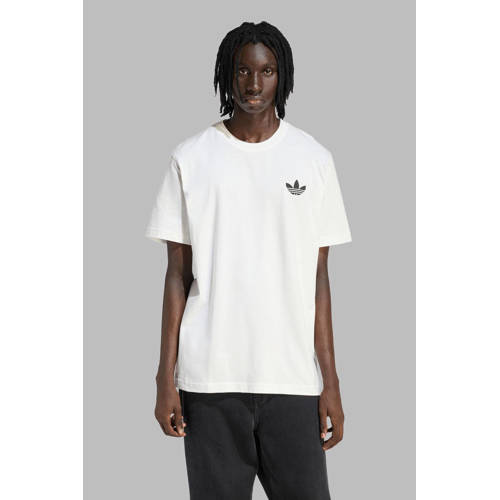 adidas Originals loose T-shirt met backprint wit afbeelding