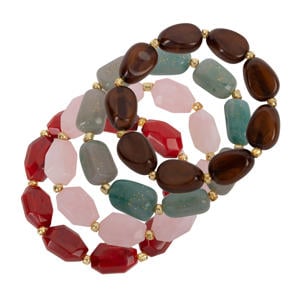armband Lara - multi (set van 4)