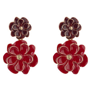 oorbellen Nicolette bordeauxrood