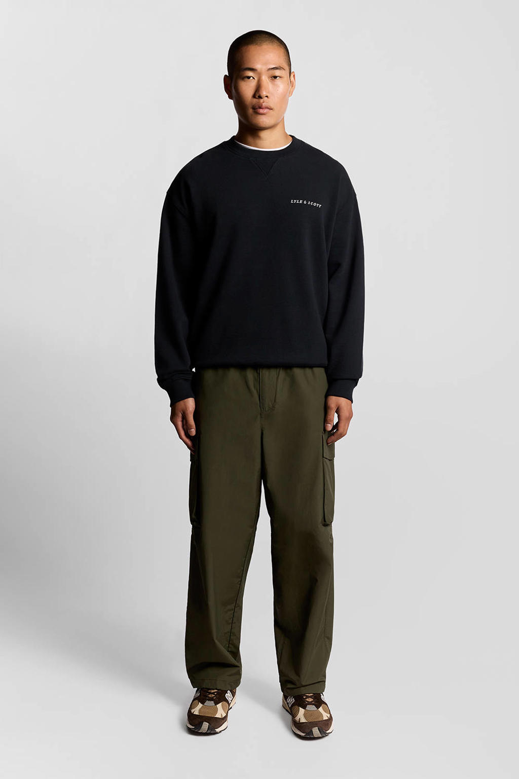 Lyle & Scott sweater donkerblauw