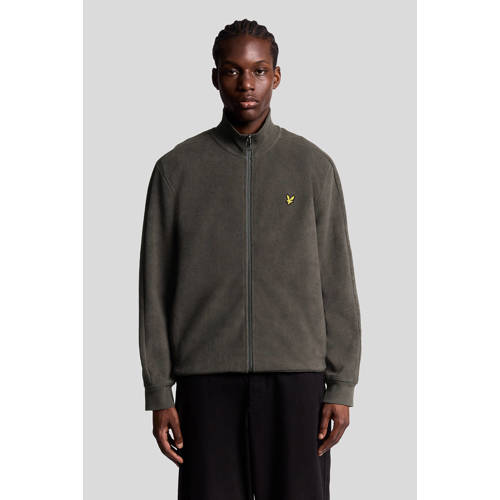 Lyle & Scott fleece fleecevest grijsgroen afbeelding