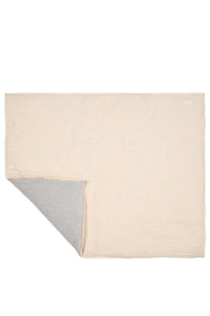 Rivoli reversible boxkleed ecru/lichtgrijs