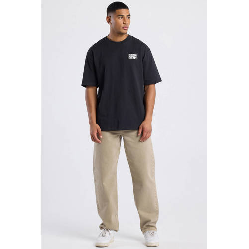 America Today relaxed T-shirt met backprint zwart afbeelding