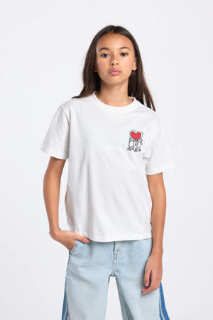 T-shirt met backprint wit