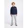America Today hoodie met backprint blauw