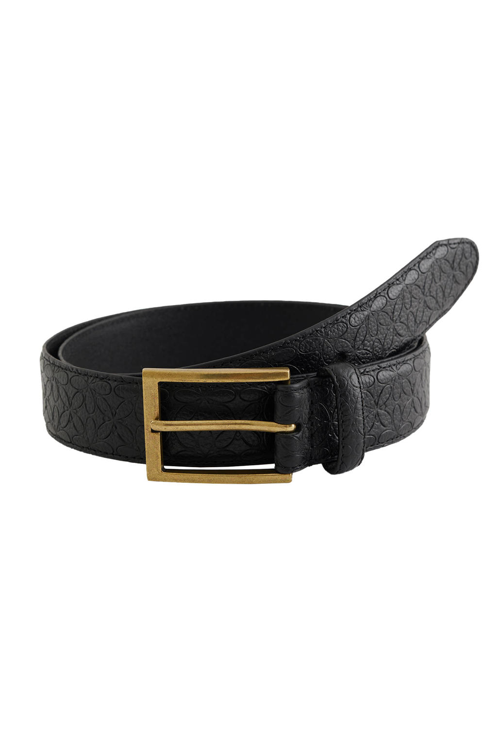 WE Fashion leren riem zwart