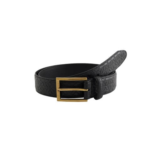 WE Fashion leren riem zwart afbeelding