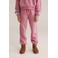 WE Fashion tapered joggingbroek roze