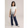 WE Fashion loose casual broek donkerblauw