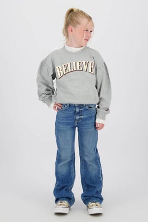 flared flared jeans medium blue denim