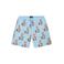 Baron Filou Honeygang zwemshirt met all over print lichtblauw