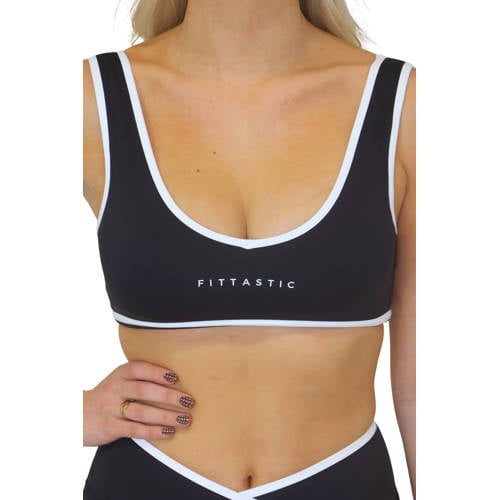 Fittastic Sportswear sport bh level 2 Back to school zwart afbeelding