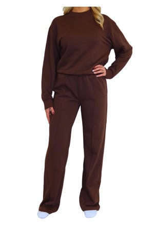 sportsweater Almond bruin