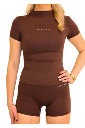 sport T-shirt Almond bruin