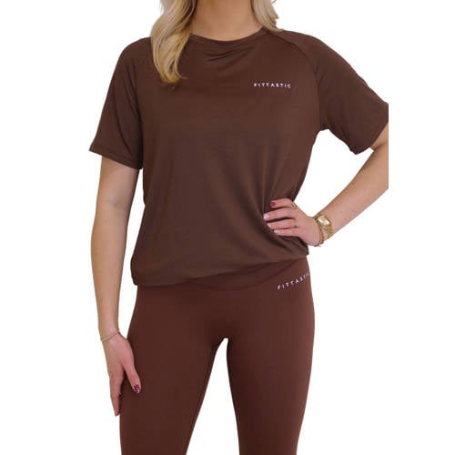 Fittastic Sportswear sport T-shirt Almond bruin afbeelding