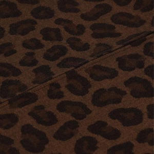 poncho met panterprint bruin