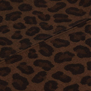 poncho met panterprint bruin