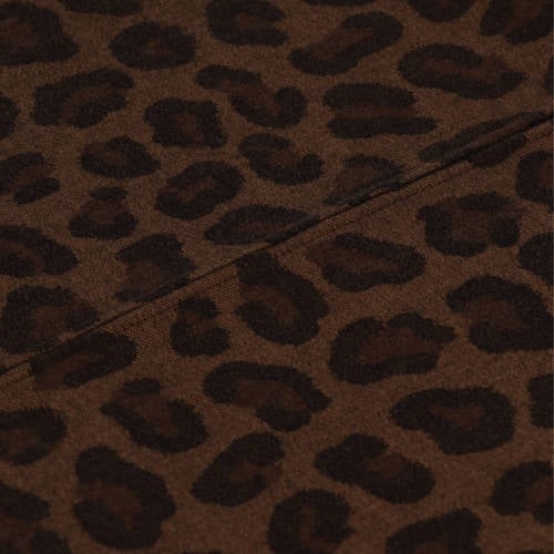 Sarlini poncho met panterprint bruin afbeelding