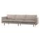 WOOOD Rodeo 3-Zits Bank - Velvet - Honing Geel - 85x277x86
