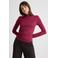 Anytime jersey top met gedrapeerd detail wijnrood