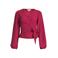 Ruby crinkle overslag top wijnrood
