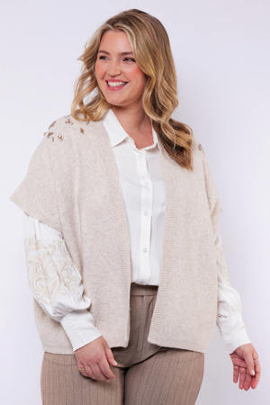 gilet ecru gebreid