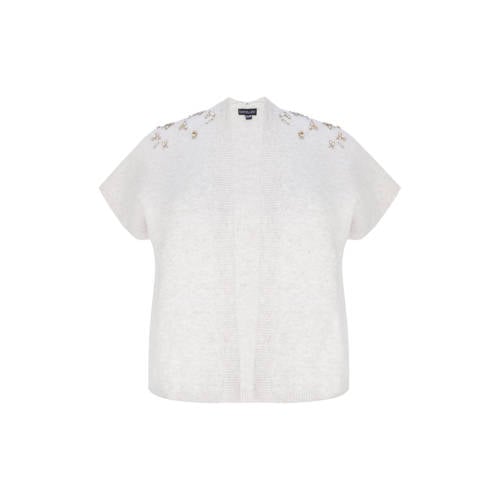 Exxcellent gilet ecru gebreid afbeelding