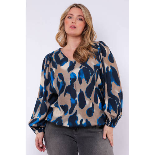 Exxcellent top met panterprint beige afbeelding