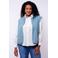 Exxcellent gilet lichtblauw met pailletten