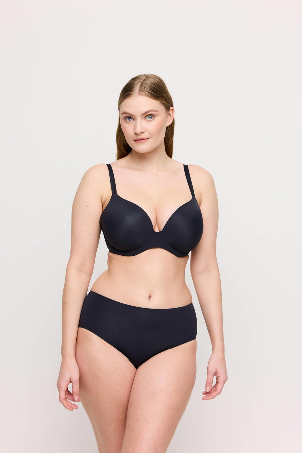 PrimaDonna voorgevormde plunge T-shirt-bh met beugel Figuras zwart