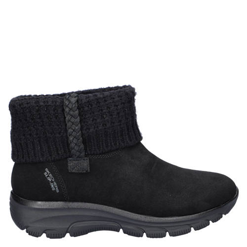 Skechers Hands Free Slip-Ins Easy Going suède enkelboots zwart afbeelding