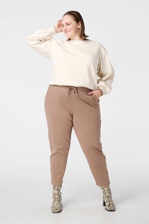 gebloemde sweater ecru