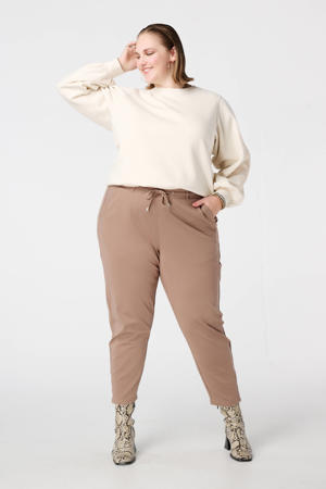 gebloemde sweater ecru