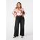 MS Mode high waist wide leg jeans black denim