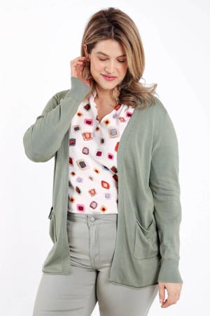 viscose vest Plus Size - kaki
