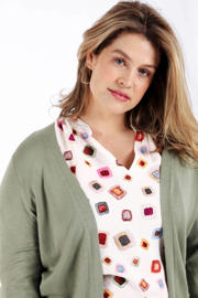 thumbnail: Paprika viscose vest Plus Size - kaki