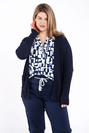 vest Plus Size - marineblauw