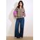LOLALIZA geruit blouse bruin