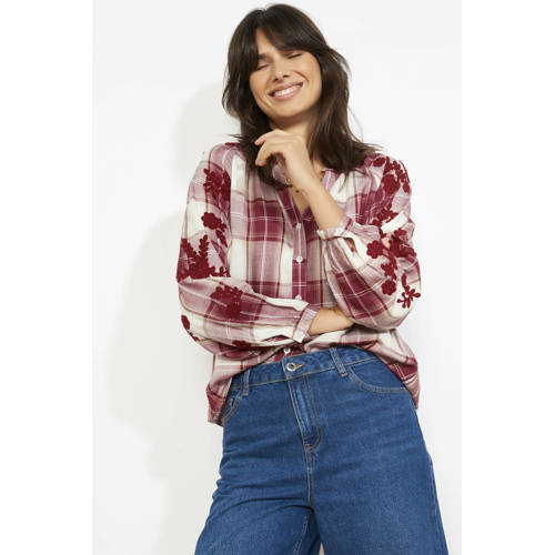 LOLALIZA geruit blouse rood afbeelding