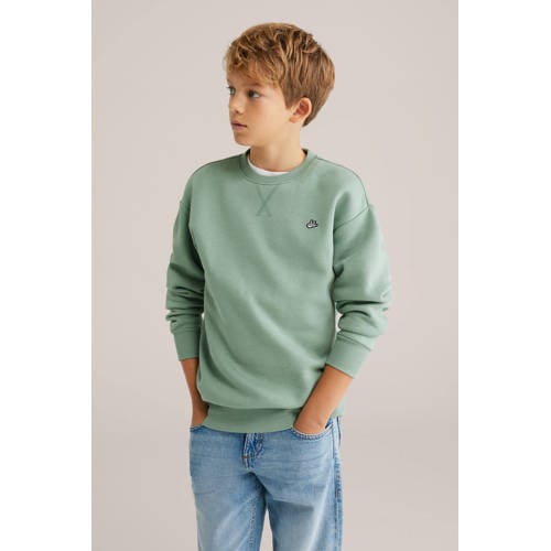 WE Fashion sweater groen afbeelding