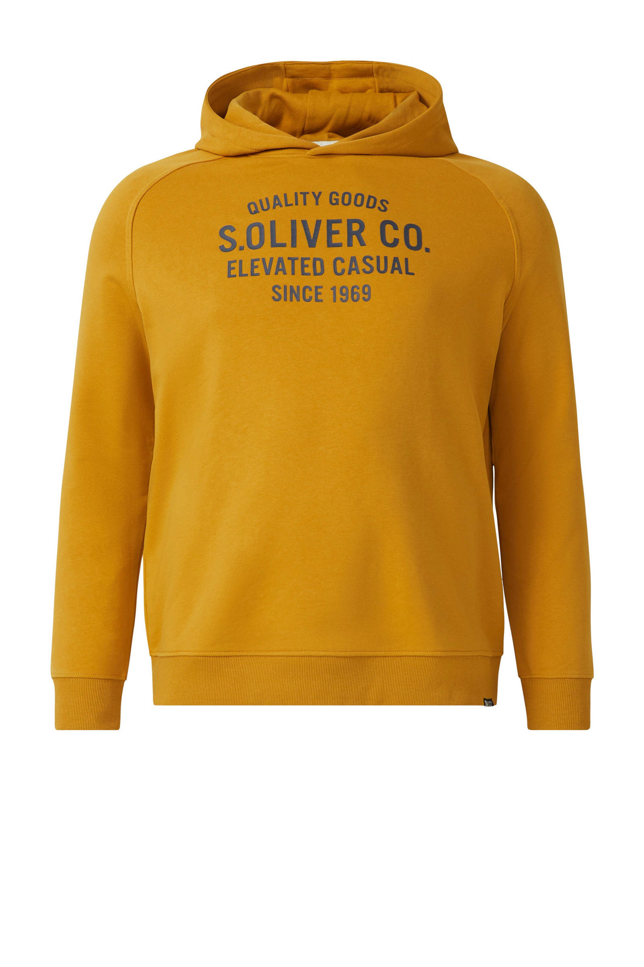 s Oliver Big Size hoodie geel wehkamp