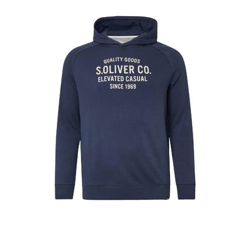 s.Oliver Big Size hoodie donkerblauw afbeelding