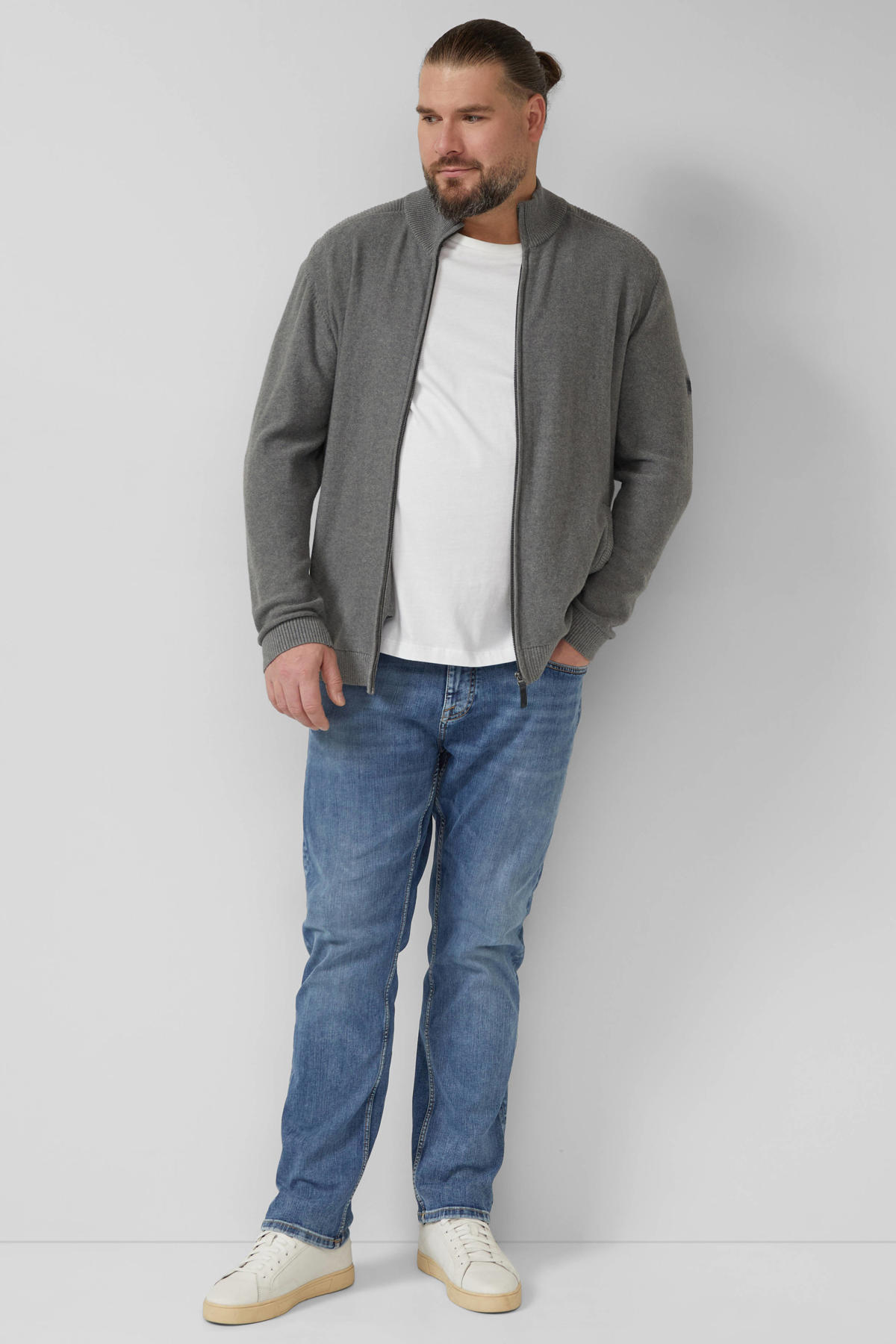 s.Oliver Curve gebreid vest beige