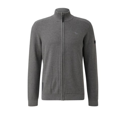 s.Oliver Big Size vest gebreid grijs afbeelding