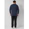 s.Oliver Big Size trui rib gebreid donkerblauw