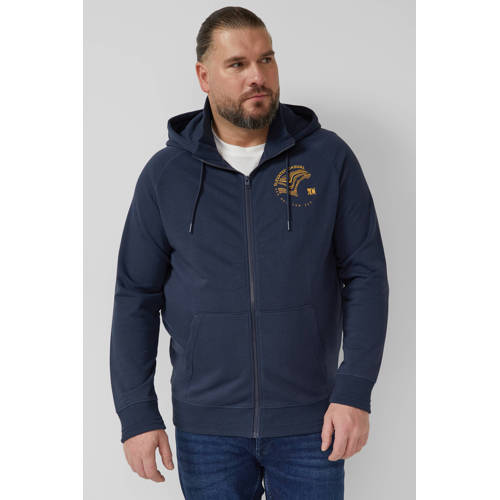 s.Oliver Big Size sweatvest donkerblauw afbeelding