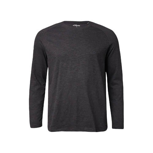 s.Oliver Big Size longsleeve antraciet afbeelding