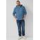 s.Oliver Big Size hoodie blauw