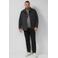 s.Oliver Big Size trui rib gebreid grijs